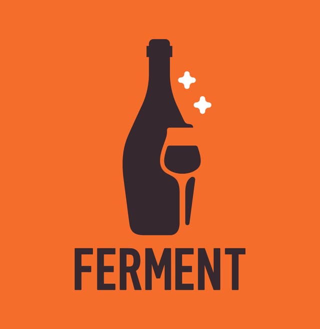 Ferment — logótipo laranja